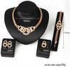 Zeremonie Strass Schmuckset Mädchen Party Legierung Halskette Ring Ohrring Armband Kit Dekoration Schmuck Geburtstagsgeschenk