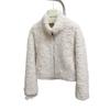 Off-white High-end Stand-up Collar Environmentally Friendly Fur Jacket for Women's Autumn and Winter New Temperament Plush Short Top