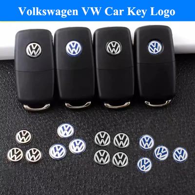 Para VW Volkswagen Jetta MK5 Golf 14mm Insignia de Llave de Coche Pegatina Logo de Llave Mando a Distancia Para Volkswagen VW Golf GTI Passat Tiguan Arteon