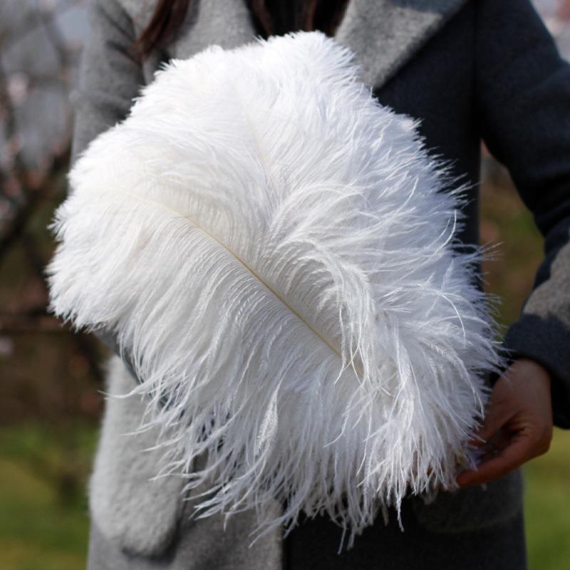 

1Pc 45-50cm Elegant Ostrich Feather White Fluffy Feather for Wedding Party Home Room DIY Decorations 1 pc (45-50cm) белый