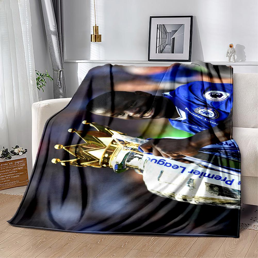 Chelsea Player Action Blanket Warmthful Decor Suitable for Livingroom Bed Seaside for All Occasions Modern Perfect Gift for Relatives and Friends