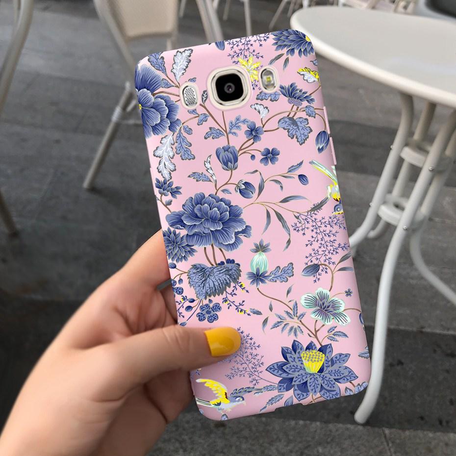 Soft TPU Case For Samsung J7 J5 J3 2016 Phone Case Flower Printed Silicone Cute Back Cover For Samsung Galaxy J3 J5 7 2016 Funda