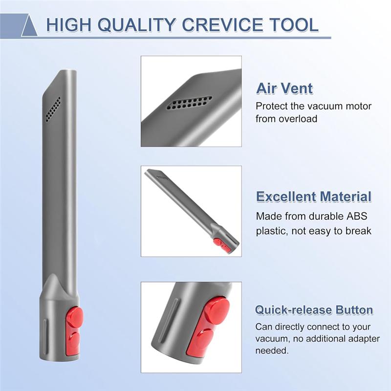 

A65T-Crevice Tool+ Flexible Extension Hose Kit For Dyson V15 V12 V8 V11 V10 V7 Absolute Detect Cordless Vacuum Attachment