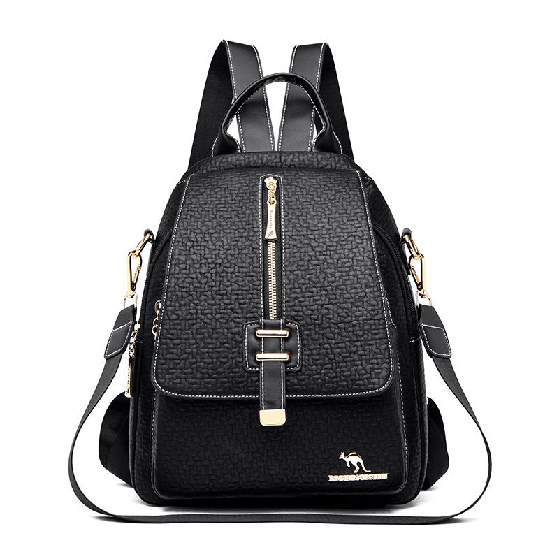 

Рюкзак с защитой от кражи, женский многофункциональный школьный рюкзак чёрный