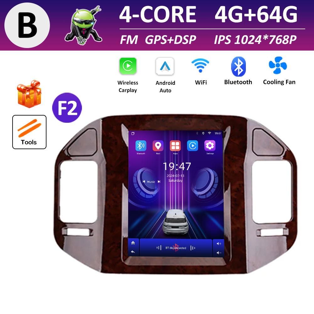 For Mitsubishi Pajero 3 V60 V68 V73 1999 2000 2001 2002 - 2006 DSP Stereo Android Intelligent System Navigation GPS IPS Screen
