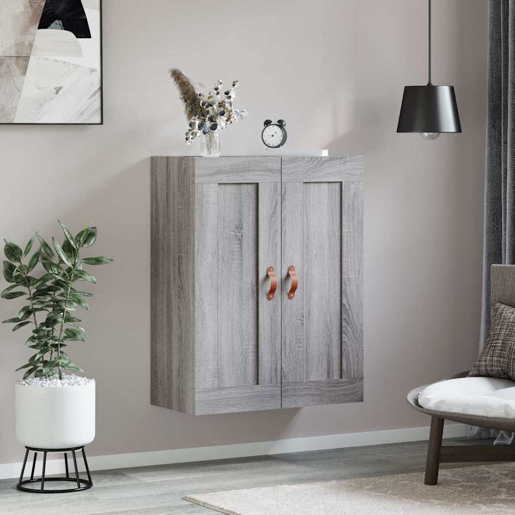 Wall Cabinet Grey Sonoma 69.5 X 34 X 90 Cm Particleboard