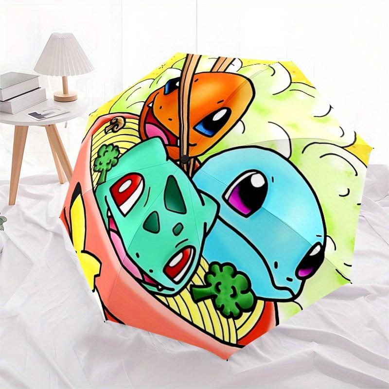 1pc Pokémon Automatic Open/close Folding Portable Umbrella with 8-Rib Structure for Women/Men, All-Season Use  a0901045