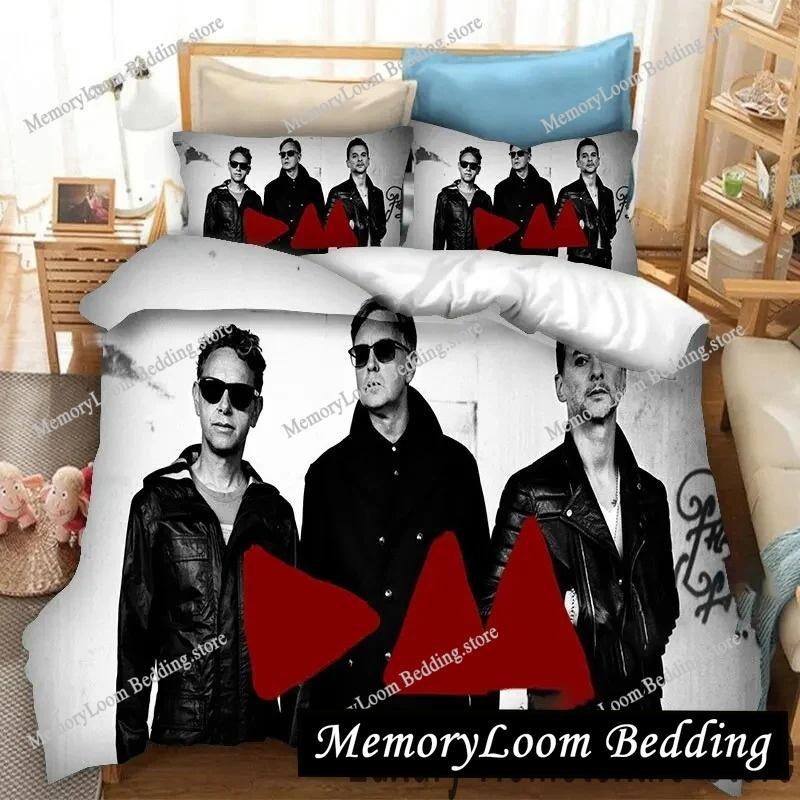 3D Spausdintas Depeche Mode Patalynės Komplektas Dvigulis Twin King Antklodės Užvalkalas Antklodė Pagalvės Užvalkalas Berniukams Mergaitėms Suaugusiems Miegamasis