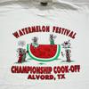 Vintage 90s WATERMELON FESTIVAL CHAMPIONSHIP COOK-OFF ALVORD TEXAS T-Shirt LARGE