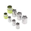 1Set Kitchen Portable Tools Stainless Steel Puzzle Fruit Vegetable Cutter Kitchen Mold Flower Shape Cooking Pastry Accessories