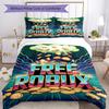 Ensemble de literie Roblox Housse de couette respirante avec taies d'oreiller Linge de lit décoratif pour chambre à coucher Décoration de maison Cadeau d'anniversaire