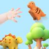 Игрушка-сортировщик в форме динозавра для детей, развивающая познавательные способности, из мягкого материала ТПР