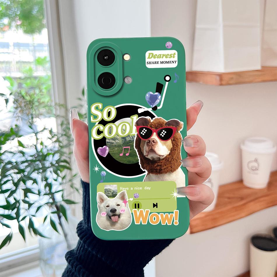 Case For Tecno Pop 20 / Spark Go 3 Stylish Design Back Cover For Tecno Pop20 / Spark Go3 Soft Liquid Silicone Lightweight Shell