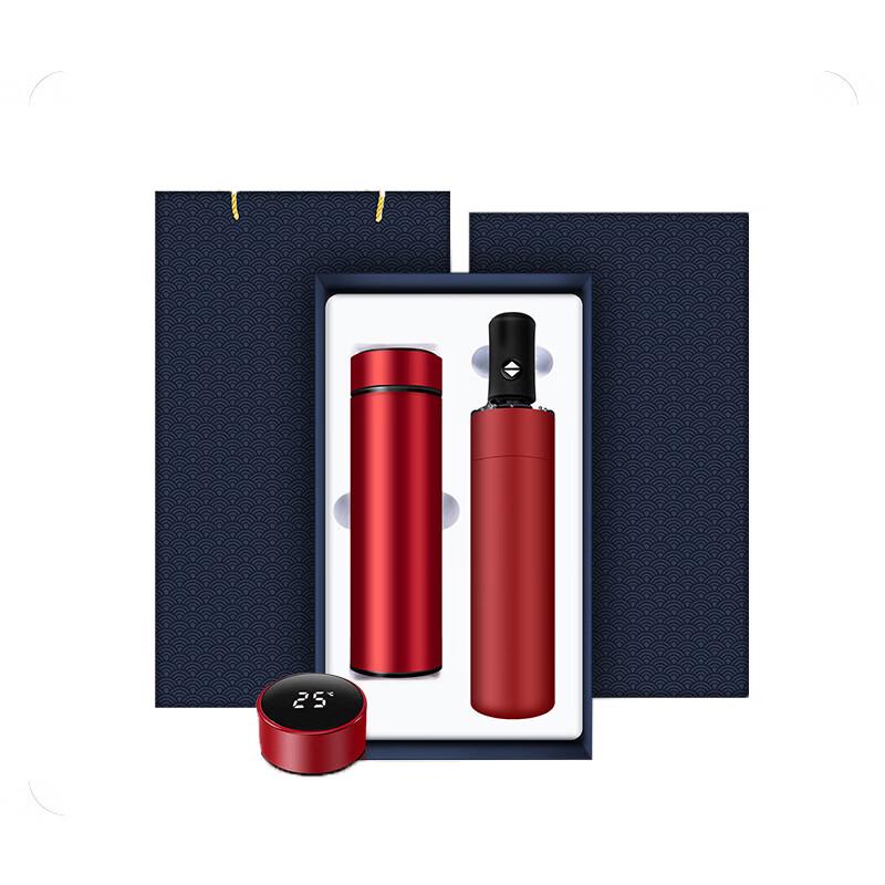 

Smart Display Insulated Bottle & Automatic Umbrella Gift Set