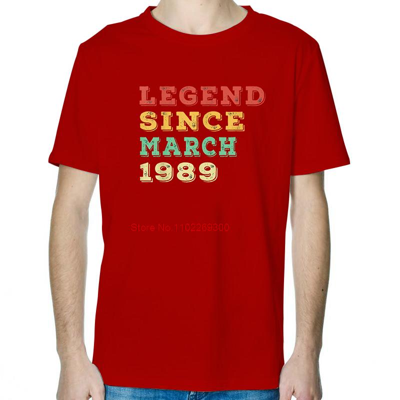 

Since March 1989 Birthday Gift TShirt Summer Cotton New Shirts And TShirts Fashion Short Sleeve TShirts Mens Print T Shirt S