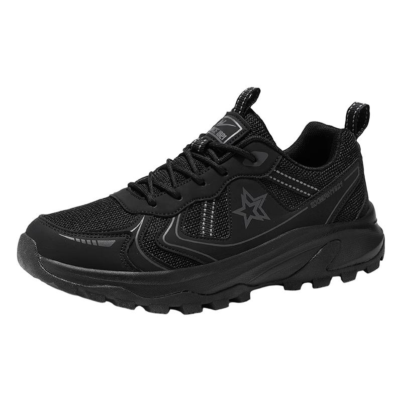 Double Star Men s Mesh Trail Hiking Shoes 40 чёрный
