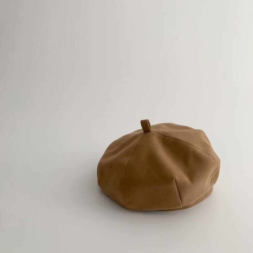 Soft Octagonal Cap Warm Artist Painter Cap Cute Pumpkin Hat  Toddler