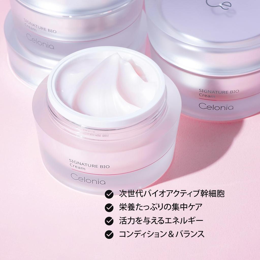 CELONIA Signature Bio Cream 50ml, a moisturizing cream for day and night use that supports hydration and radiance. [Official/Authentic]