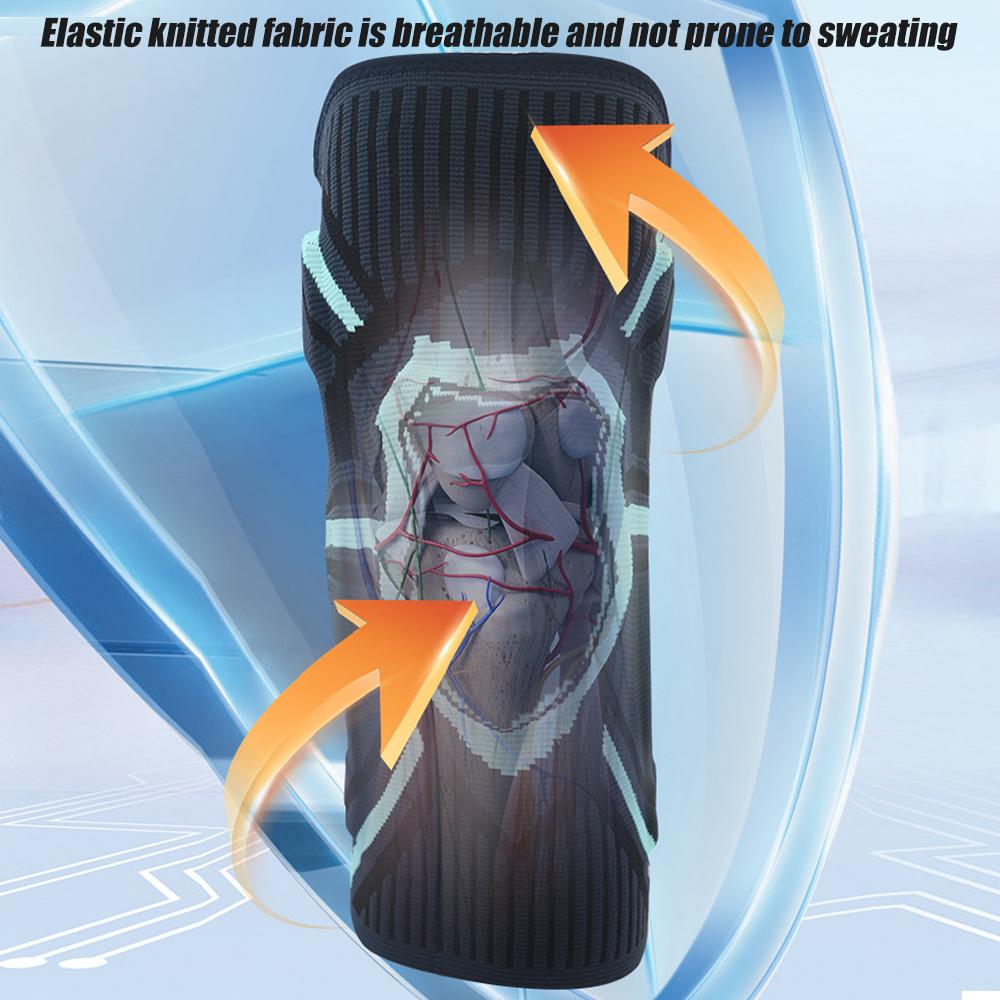 1Pcs Knee Brace For Pain Relief Joint Support Compression Sleeve With Patella Gel Pad Side Stabilizers Arthritis