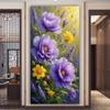 Lila und Gelbe Blumen Große Größe Diamantmalerei Neue Kollektion Floral DIY Voll Quadratisch Rund Bohrer Strassstickerei Mosaik Kreuzstich-Sets