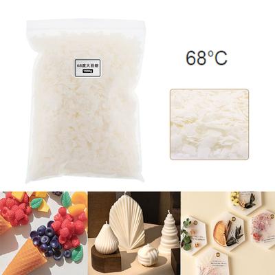 68 Degree 500g Soybean Wax High Melting Point Flaky Demoulding Candle Material Can Be Mixed with White Beeswax To Make A Model