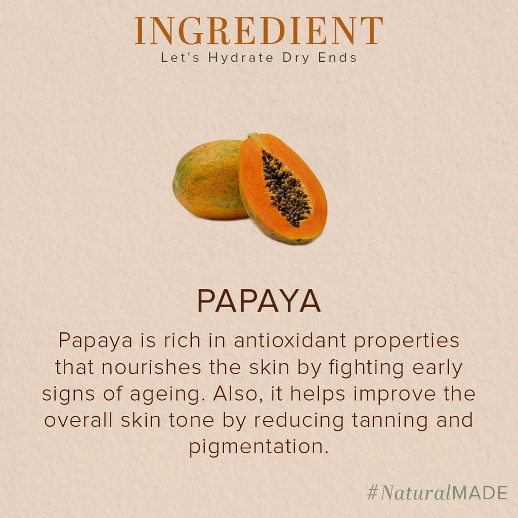 KHADI NATURAL Papaya Handmade Soap For Tan Removal Moisturizing Bath Bar For All Skin Types Pack Of 3 X 125 G Each