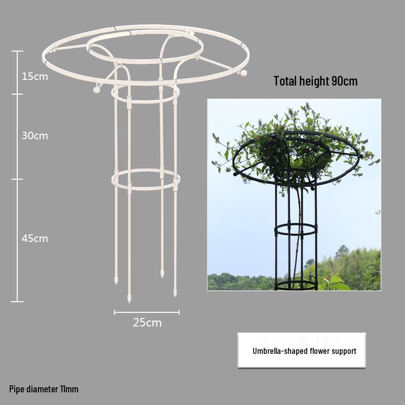 Mushroom-Head Flower Stand & Climbing Rose Support - Durable Plant Stand for Clematis and Roses