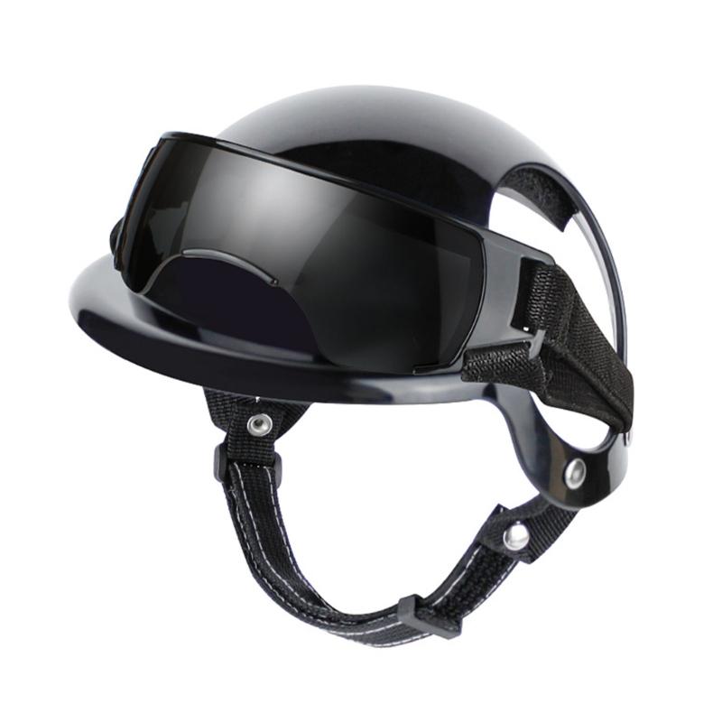 Wygodny Zestaw Kasku i Gogli Sportowych dla Psa z Amortyzacją Wstrząsów, Łatwy do Noszenia, do Aktywności na Świeżym Powietrzu, Wspinaczki Górskiej