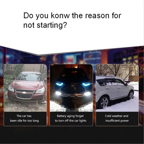 40000mah 12V 4USB Auto Starthilfe Power Booster Ladegerät Haushalt Autos Tragbare wiederaufladbare Batterie