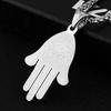 European and American High-end Jewelry Titanium Steel Necklace Men and Women New Color Palm