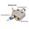 Pneumatic Valve TAC2 31V 2 Position 3 Way Switching Mechanical Valve for Air with Brass Body and Stainless Steel Stem
