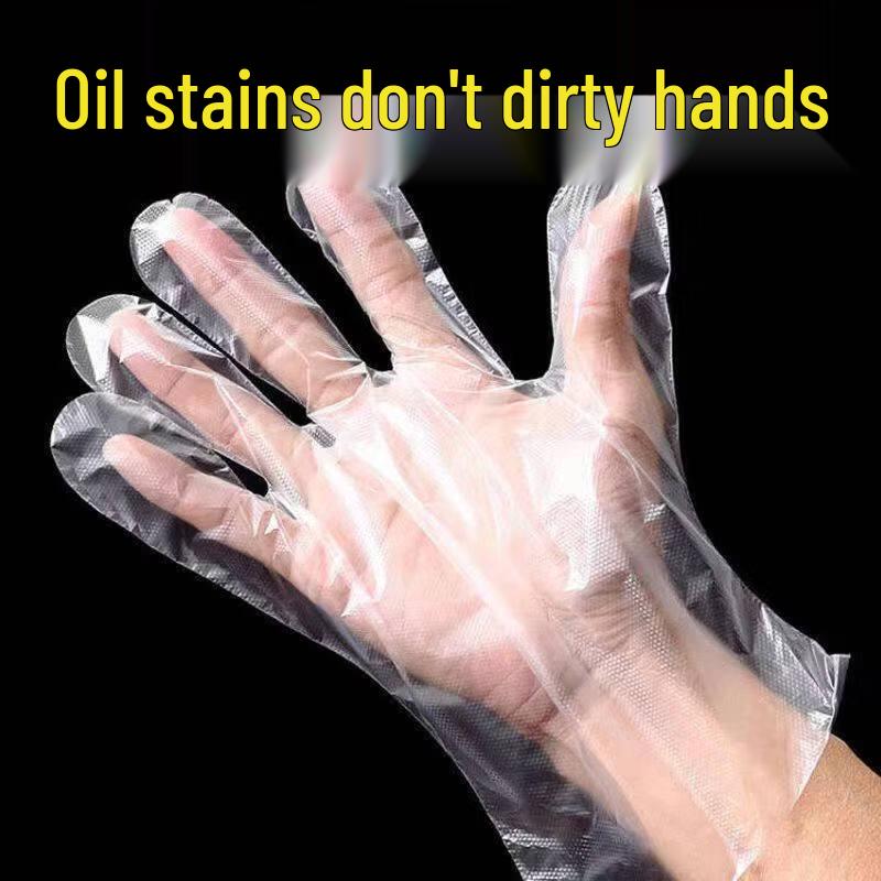 ZISIZ Thickened Food-Grade Disposable Plastic Gloves