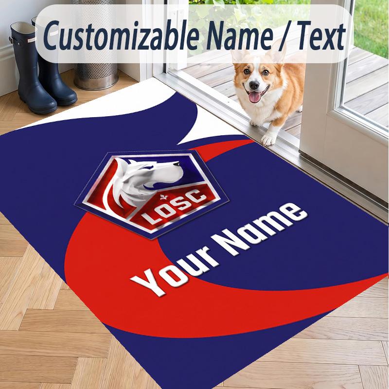 Custom Text Printed Rug LOSC Lille Non Slip Floor Carpet For Home Room Decor
