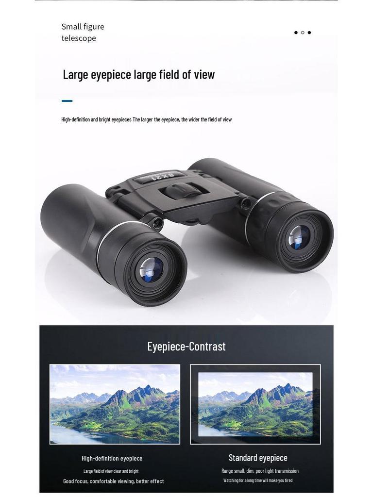 High-Power HD Night Vision Binoculars: Portable Outdoor Telescope for Adults & Kids