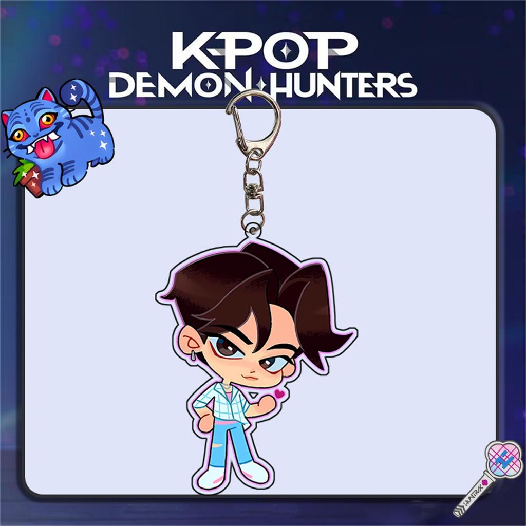 Cartoon Anime Movie Transparent Acrylic Keychain Pendant, Exquisite Gift Hanging Accessories For Backpacks