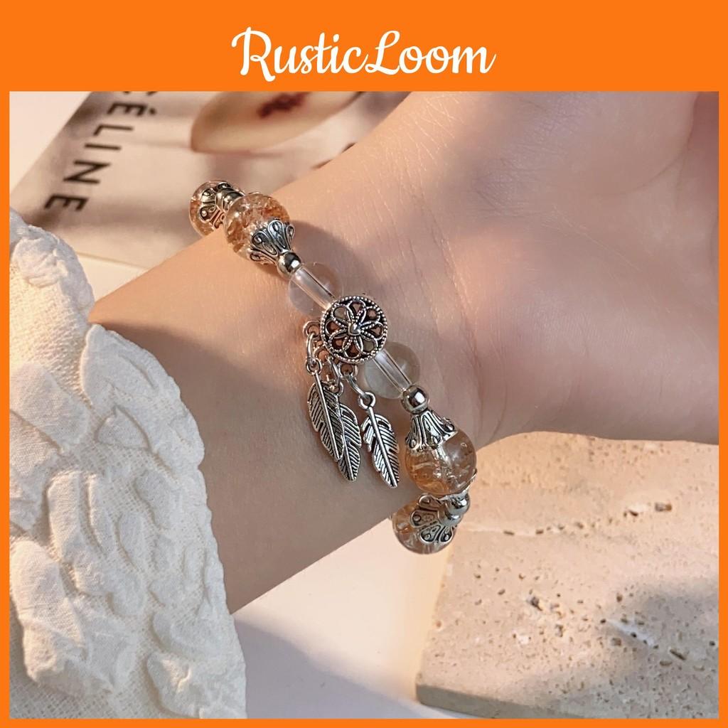Lotus Geometric Chic Bracelet For Women Handcrafted Beads Stylish Jewelry Alloy