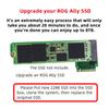 cablecc M-Key 22x30mm NVMe to 22x80mm SSD Upgrade Adapter with Extension Angle, Compatible with ROG Ally Gaming