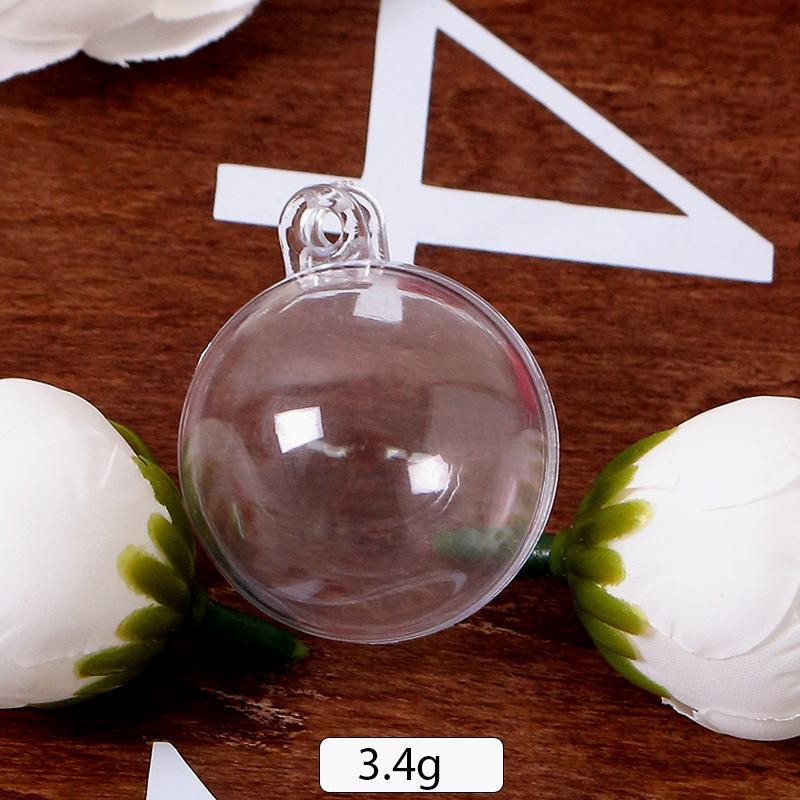 

2 шт. Рождественский прозрачный шар Пластиковые рождественские елки Открытый шар Коробка Безделушка Украшение Свадебный подарок Подарок Вечеринка Украшение дома 2Pcs