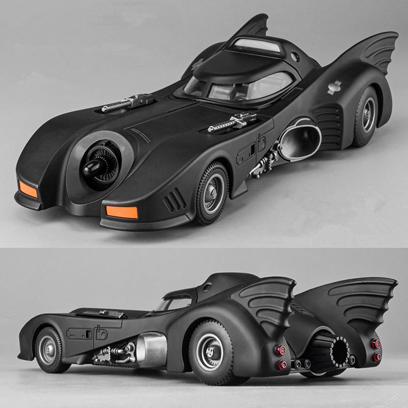 1/18 Classic Movie Car Batmobile Bat Alloy Concept Sports Car Model Diecast Metal Toy Racing Car Model Sound And Light Kids Gift
