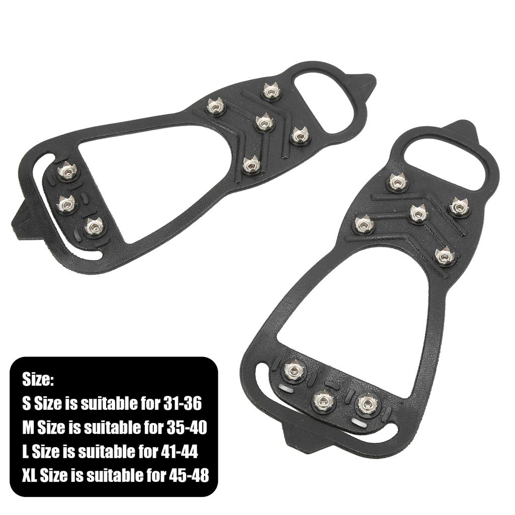 1 Pair of 8-Prong Ice Cleats for Ice Surfaces Ice Cleats for Walking on Ice and Snow 8-Prong Ice Cleats for Ice Skates