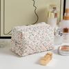 Floral Print Travel Portable Minimalist Large Capacity Soft Storage Makeup Bag
