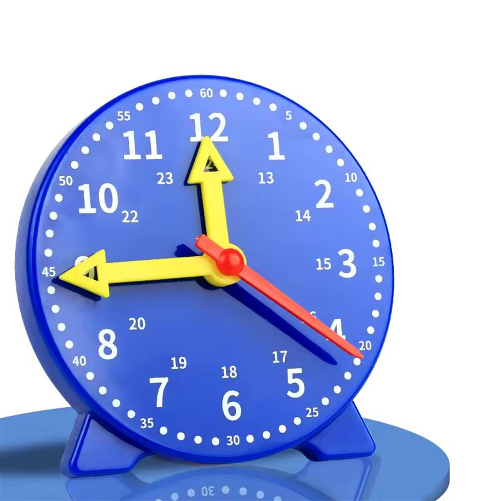 

Детские часы Развивающие игрушки Час Минута Секунда Познание Красочные часы Игрушки Дети Ранний дошкольный Учебные пособия one size синий