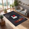 Linkin Park Crystal Velvet Rug, Custom Name Text Personalized Non‑Slip Floor Mat for Home Decor Gift
