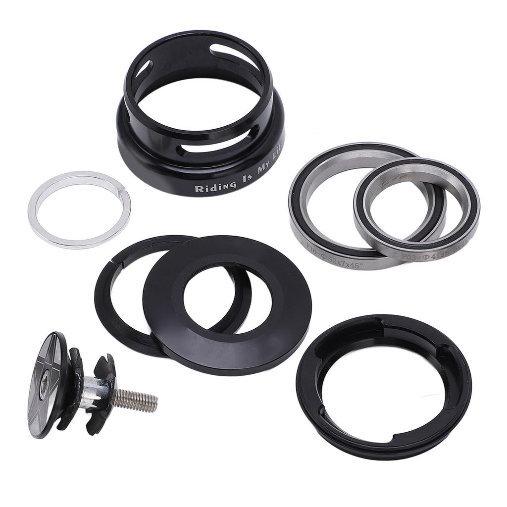 Mountain Bike Headset Double Bearing Good Sealing Waterproof Heavy Duty Headset Top Cover Bearings for 49.7mm Frame