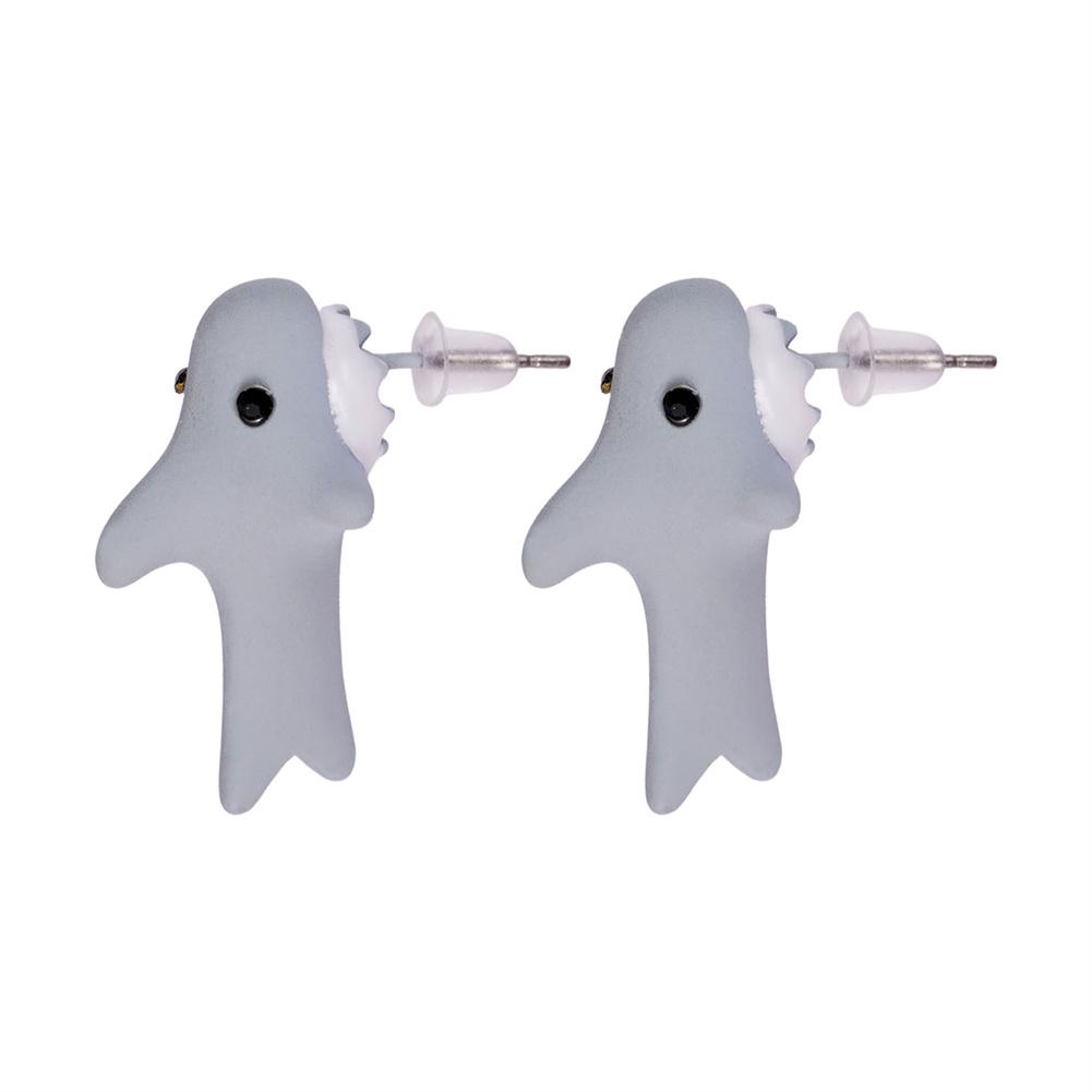 

Kolip Resin Earrings Handmade Cute Animal Piercing Earrings Stud Earrings For Women Girls світло-сірий колір
