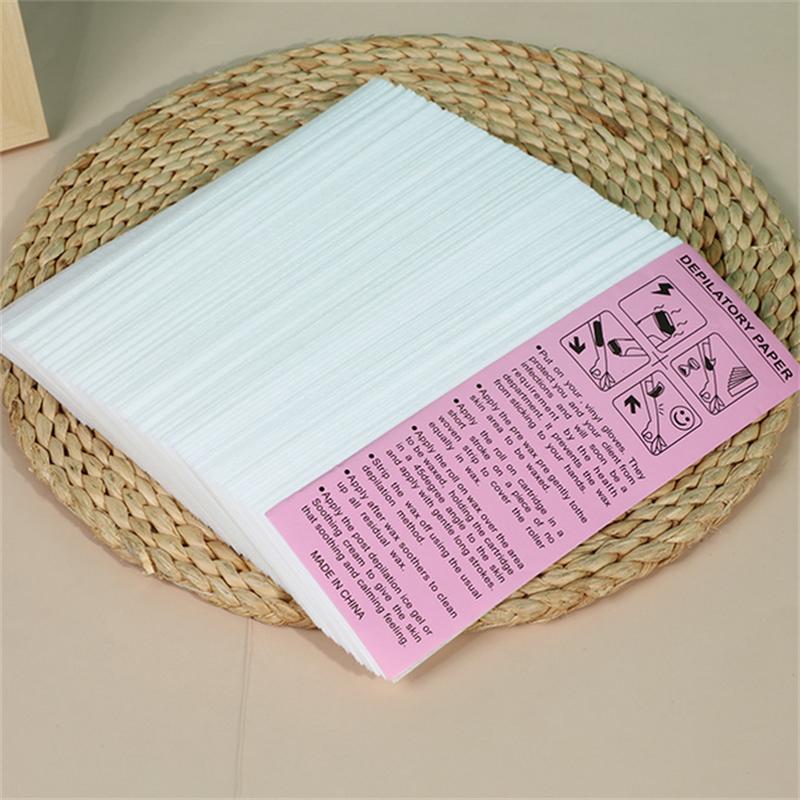 High Quality Nonwoven Hair Removal Wax Paper Rolls 100/500PCS Body Cloth Epilator Wax Strip for Hair Removal