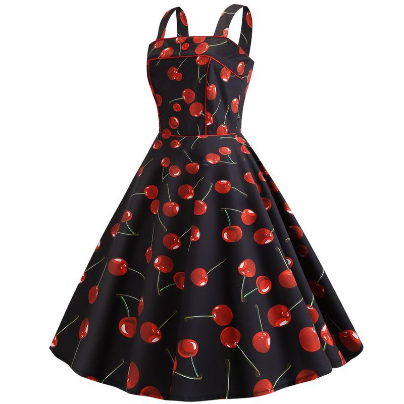 Eaby Amazon Street Fashion Suspenders Swing Skirt