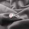 Rose Quartz Ring Jewelry, 925 Sterling Silver Ring, Handmade Adorable Gemstone Meditation Jewelry Ring For Memorial Day