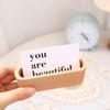 High-End Display Device Desktop Storage Stationery Card Organizer Wooden Business Card Holders Cards Holder Cards Stander
