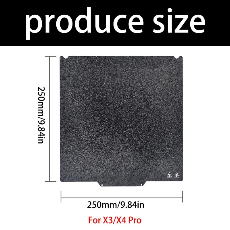 Double Side Textured PEI Sheet For Easy Print Removal And Enhances Adhesion On X3pro X4pro Printers